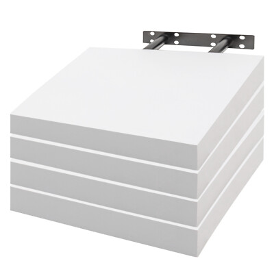 EUGAD Wandregal Wandboard Schweberegal Hängeregal Regal 25x22.9x3.8cm Weiß MDF