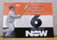 BASEBALL CARD GENERATION NOW DAVID WRIGHT NEW YORK METS 40 DOUBLES GN 152 CHASE