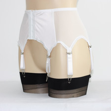 S-5XL Women's High Waist Patchwork Garter Belt With 6 Straps Suspenders Shapwear