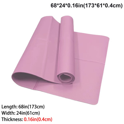 Eco-Friendly Foldable Yoga Mat for Travel - 3mm/4mm Fitness Exercise Mat