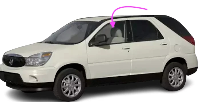Fit 2006-2007 Buick Rendezvous Driver Side Left Front Door Window Glass LAMINATE - Image 2 of 4