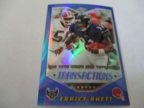 2000 Topps Chrome Errict Rhett #58 card