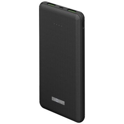 Power-Bank 10.000 mAh 5V 2A 2xUSB-A 1xMicro-USB 1x USB-C Slimline