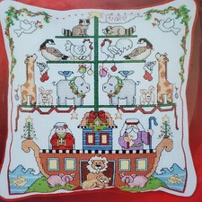 Janlynn Christmas Noahs Ark Counted Cross Stitch Kit 023-0224 Sealed 9X9