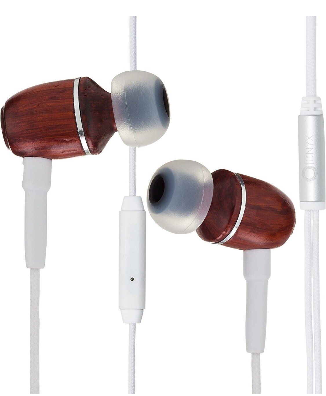 Onyx Wired Noise Cancelling Earbuds with Mic 3.5mm White Sealed-image