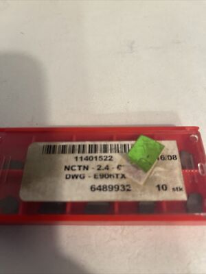 carbide inserts DWG E906TX 6489932 NCTN 2.4 Pack Of Ten Inserts 11401522
