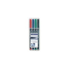 STAEDTLER 313 Lumocolor Pen Permanent Superfine 0.4mm Assorted Ref 313WP4