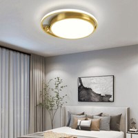 Led Dimmbar Deckenleuchte Golden Rund Ring Deckenlampe Ø50Cm Mit Fernbedienung