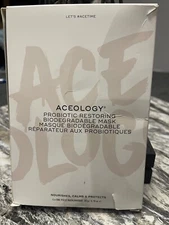 ACEOLOGY PROBIOTIC RESTORING BIODEGRADABLE FACIAL MASK SET (4) - NEW