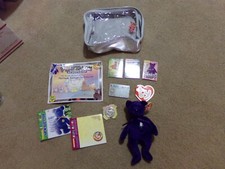 1999 Ty Beanie Babies Platinum Membership Club Bag w/ Princess Bear