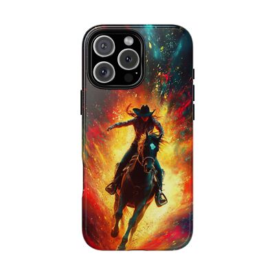 For iPhone/Galaxy/Pixel | Phone Ink Case - Cowgirl Rodeo Vibrant