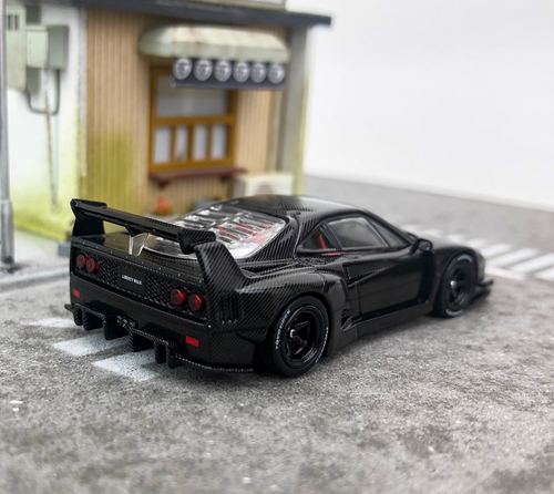 Inno 1:64 Black Carbon F40 LM LBWK Racing Sports Model Diecast Metal ...