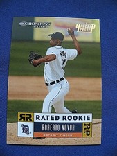 2005 Donruss Baseball Press Proof Gold 1/25 R/C Roberto Novoa Tigers #63