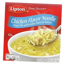 SOUP SECRETS Lipton Instant Soup Mix Chicken Flavor Noodle For a Warm Cup of 