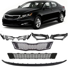 Fit Kia Optima 2011-2013 Sxsxl Front Upperlower Grille Fog Light Covers Kit