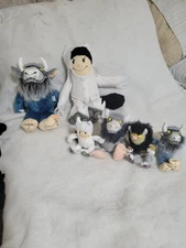 6 VNTG Plush WHERE THE WILD THINGS ARE Stuffed Animals 6"-14" Max,Maurice Sendak