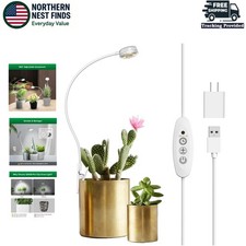 Elegant 5V Grow Light with Clip-On Design Adjustable Neck for Succulent Lovers