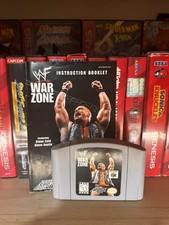WWF War Zone (Nintendo 64, 1998)with MANUAL. TESTED AND WORKING!