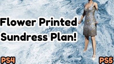Flower-printed sundress Plan - Fallout76 - PS4/5  -  Rare