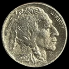 1920 Buffalo Nickel - Antique US 5 Cents 1920-P Coin