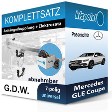 F&uuml;r Mercedes GLE Coupe 19- G.D.W. Anh&auml;ngerkupplung abnehmbar + 7polig E-Satz