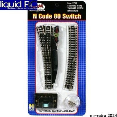 Atlas Trains 2700 N-Gauge Code 80 Remote Left-Hand Switch