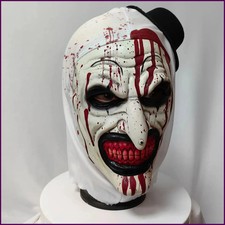 Máscara Cosplay Scary Terrifier 3 Arte de Halloween El Payaso Látex Sangriento Suave