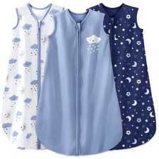 Luxury 100 Organic Cotton Toddler Sleep Sack 18-24 - Lightweight, 3 Pack