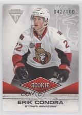 2011-12 Panini Titanium Rookie Draft Position Number 42/100 Erik Condra #179 1o3