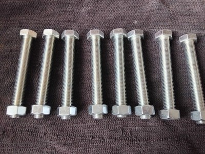 M16 x 120 mm Schrauben mit Muttern Vollgewinde x 8 Breite 8,8