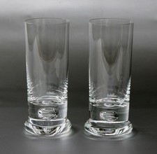 2 Ichendorf Longdrink- / Trinkgläser Orion Bubble, H. ~16cm, ~400g,~1970er