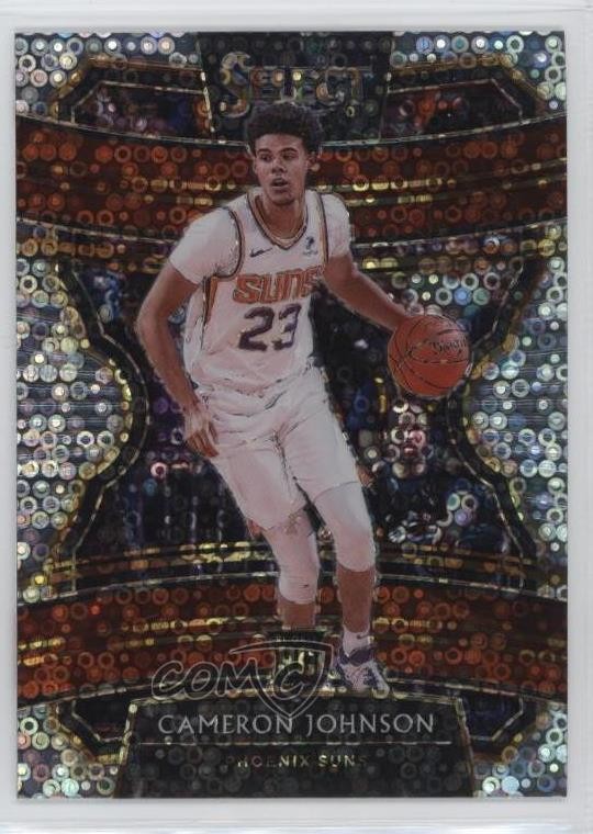 2019-20 Panini Select Concourse Hybrid Disco Prizm Cameron Johnson #8 4f5