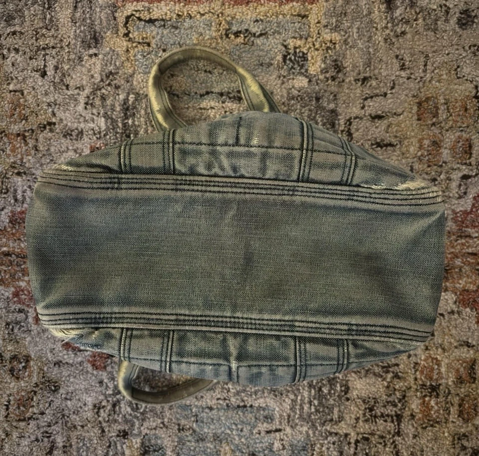 Bolso de Mano Porter Yoshida Vintage Denim Pato Nylon Envejecido Foto 4 de 4