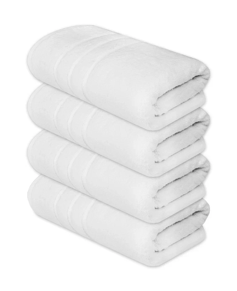 Toallas de baño 100 % algodón 24x48 pulgadas - Paquete de 6 toallas de algodón de tamaño mediano Foto 3 de 4