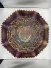 Northwood  Vintage Amethyst Carnival Glass Iridescent  Bowl Dish