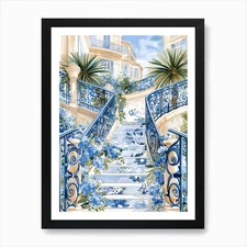 Stairway To Paradise 7 Art Print Framed Wall Art Poster Canvas Print Picture