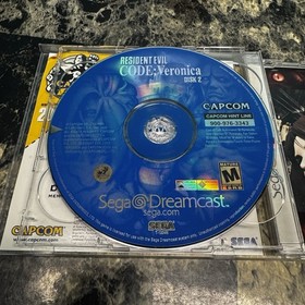 Resident Evil CODE: Veronica 2 Discs COMPLETE (Sega Dreamcast, 2000)