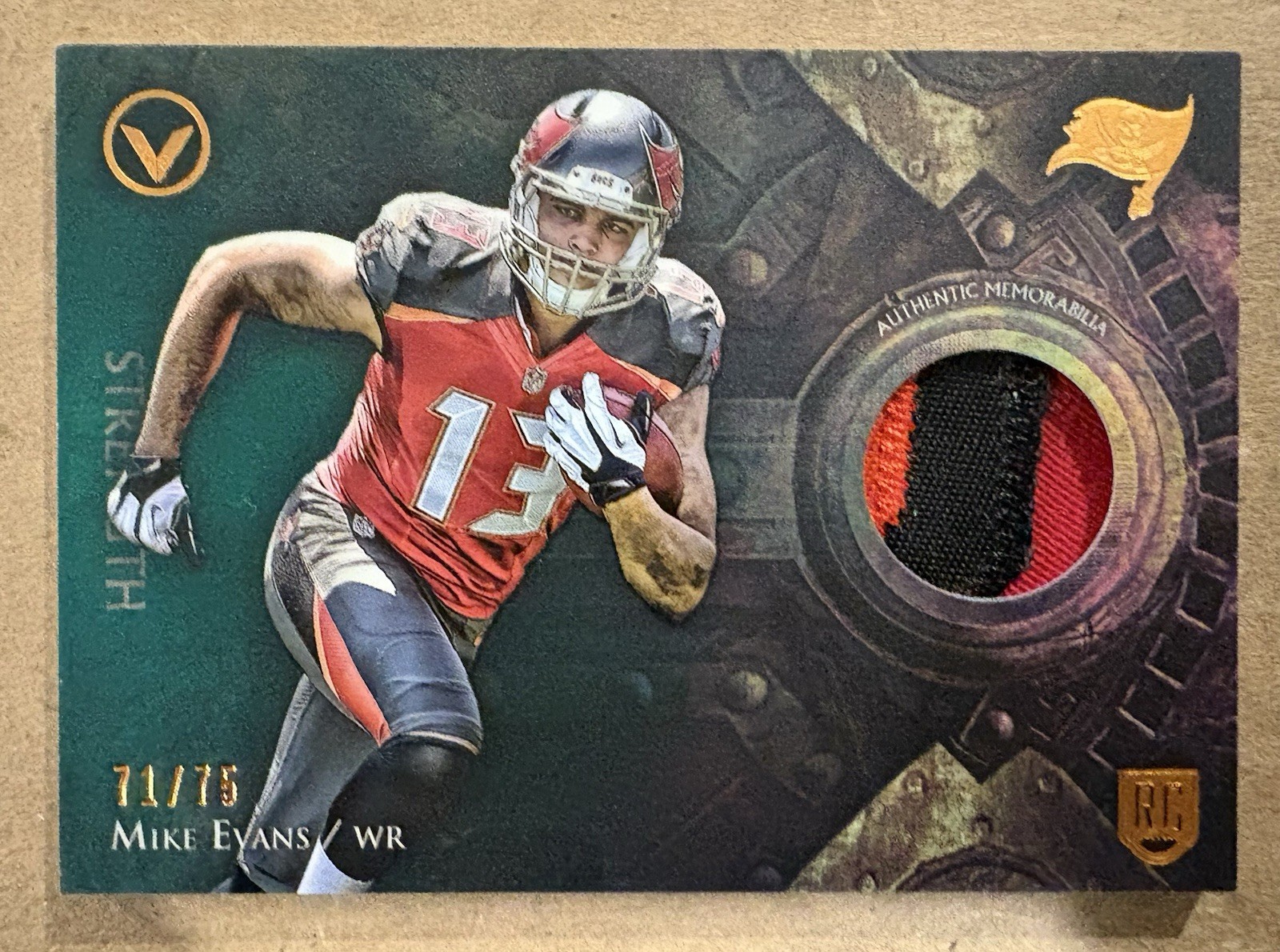 Mike Evans Topps Valor Patch Relics #VPME Strength