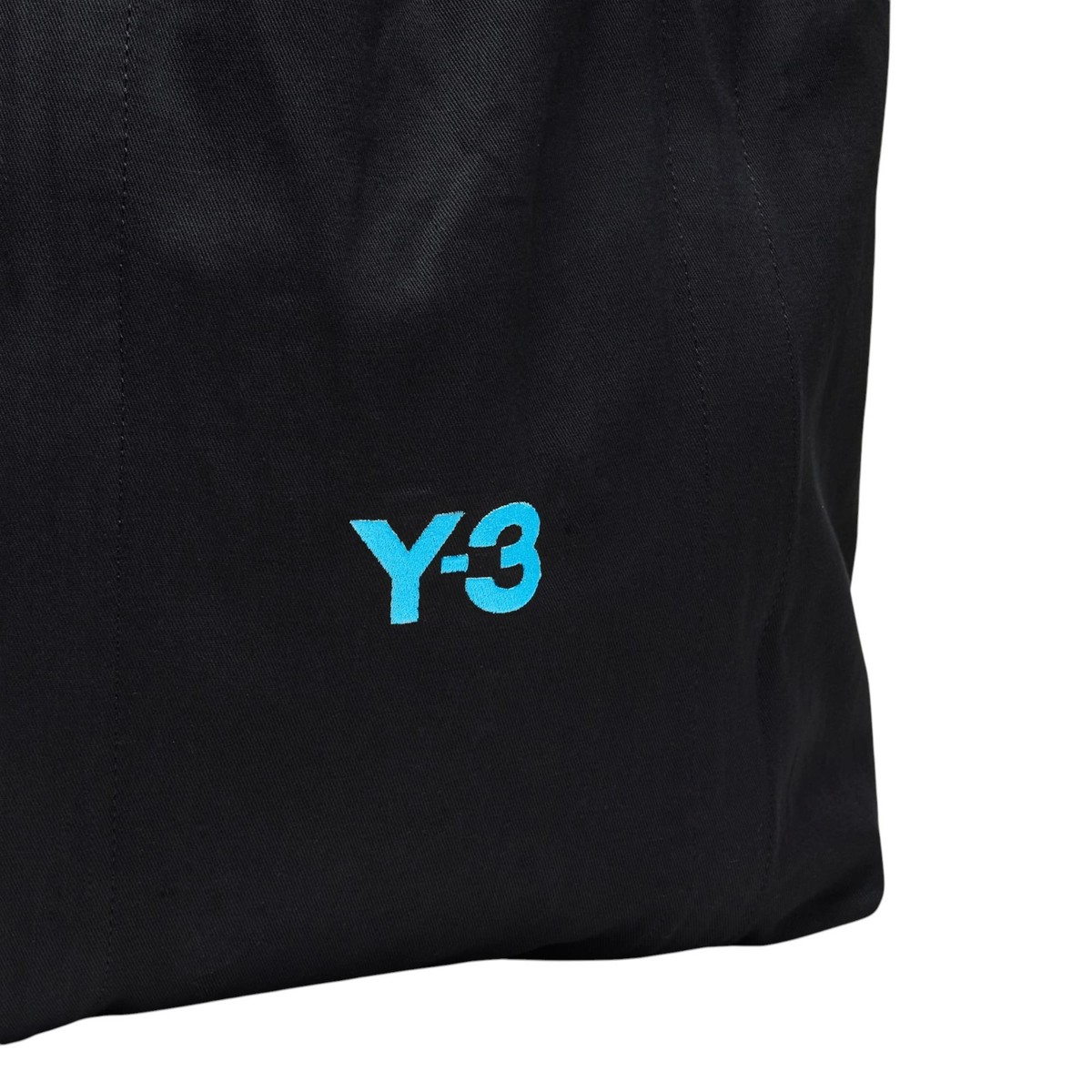 Adidas Y-3 Yohji Yamamoto Black Cyan Soft Cotton Canvas Shoulder