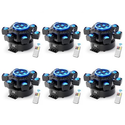6pcs 180W RGBW Strobe Laser LED Moving Head Bee-Eye Bühnenlicht DMX Party Licht