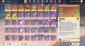 Genshin Impact AR 60 + ZZZ + HSR - Furina C2 - Flins C1 - Nefer - Jane Doe +Skin