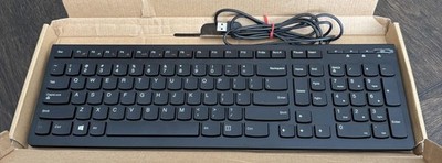 Lenovo USB Wired Keyboard LXH-EKB-10YA Full Size Black PC Multimedia 2520911 NEW