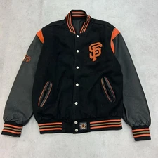 Jeff Hamilton MLB San Francisco Giants Stajan Leather Jacket S