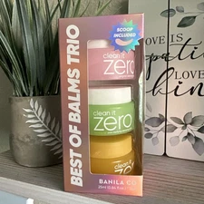 NIB Banila Co Best Of Balms Trio Clean It Zero Original Brightening Pore Set 3