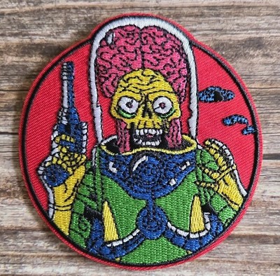 Mars Attacks Aliens Funny SciFi 90'S Horror Comedy Movie Ufo Iron on Patch