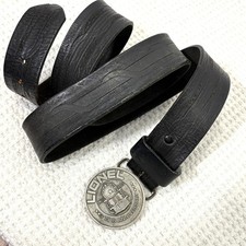 Vintage Lionel Trains 75th Anniversary Belt Buckle 1900-1975 Railroad Leather 46
