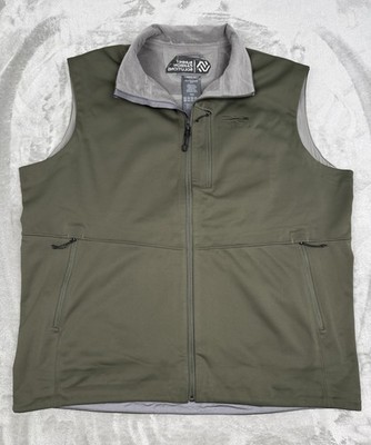 Sitka Jetstream Gore-Tex Infinium Hunting Vest Mens XL Full Zip Green Gray Logo