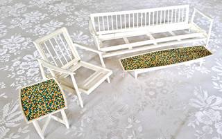 Vintage Barbie doll Mattel Go Together Patio Furniture Chair Sofa & Tables lot