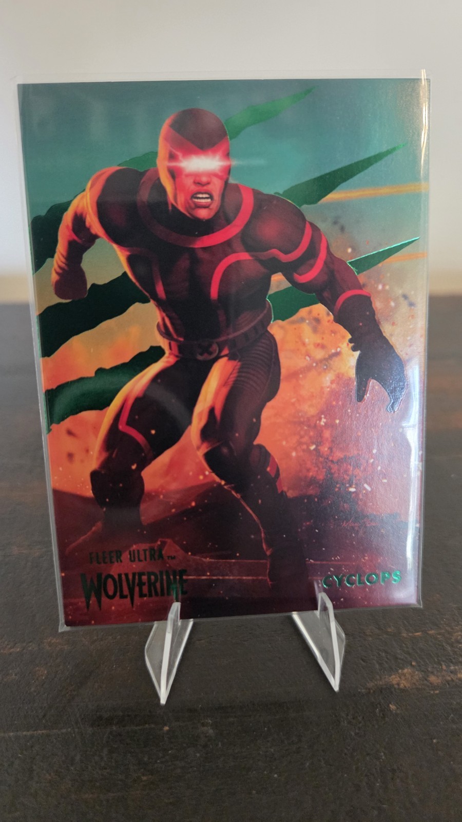 Fleer Ultra Wolverine Cyclops 38 Green