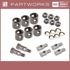 Mounting kit heating flap box for Porsche 356 sockets bolt actuating rod